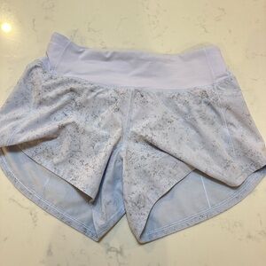 Lululemon Athletica Blue and Light Gray Athletic Shorts